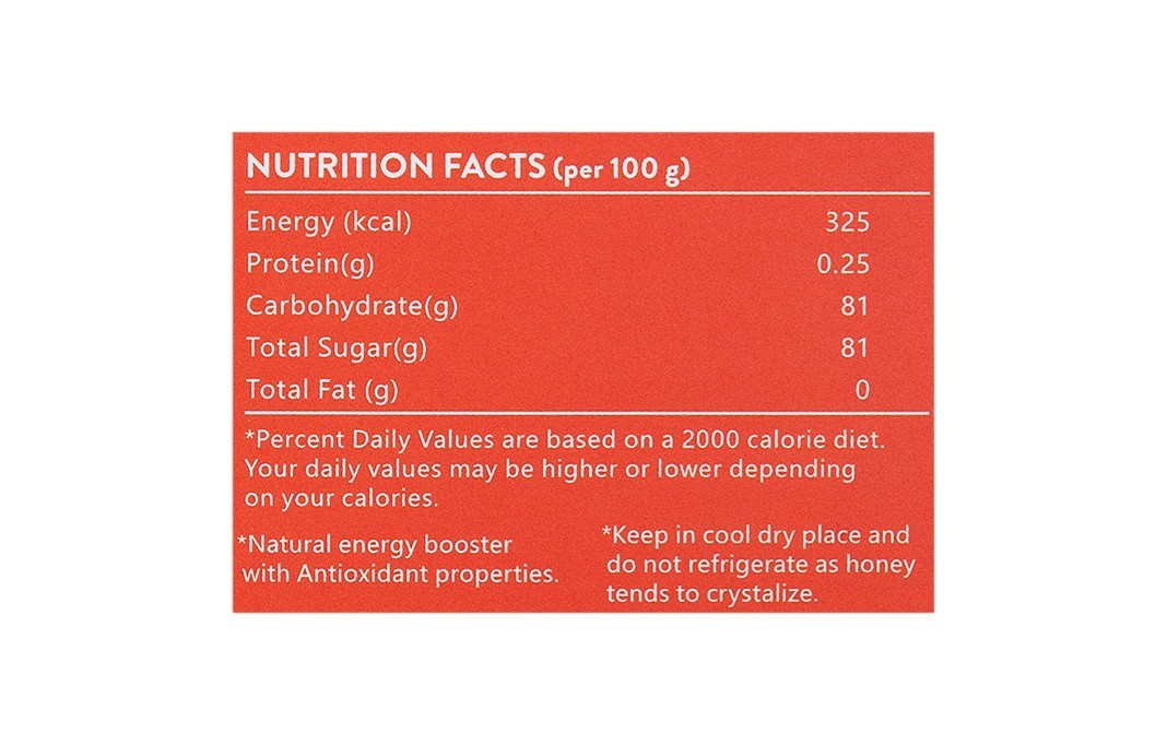 Vanantara Organic Honey    Box  375 grams